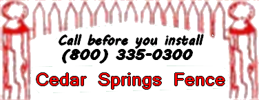 Cedar Springs Fence Logo